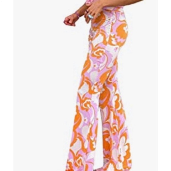 Pink and orange disco pants. - Picture 2 of 2